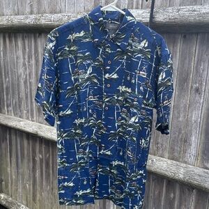 Tropical Blue Men's Shirt